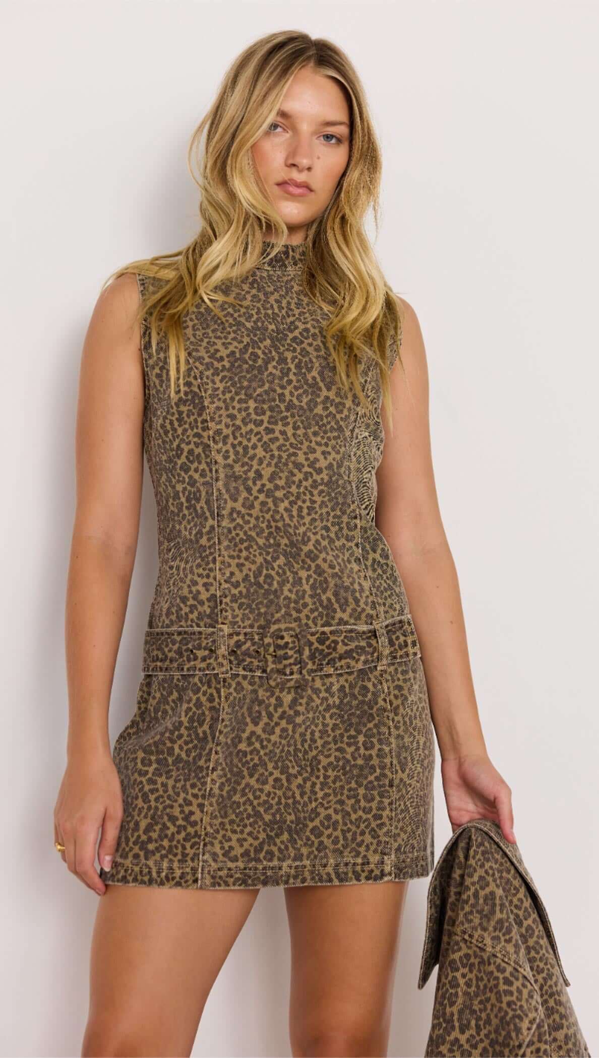 ANOUK Animal Print Mini Dress Ultimate Cool Essential MINKPINK