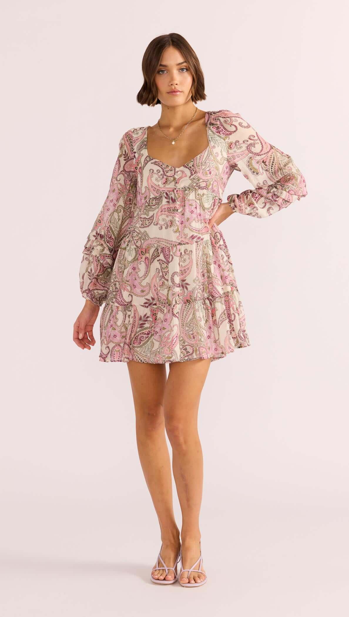 Cadence Babydoll Mini Dress-MINKPINK