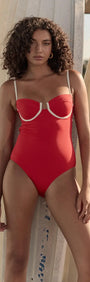 Cherry Contrast One Piece-SWIMWEAR - ONE PIECES-MINKPINK