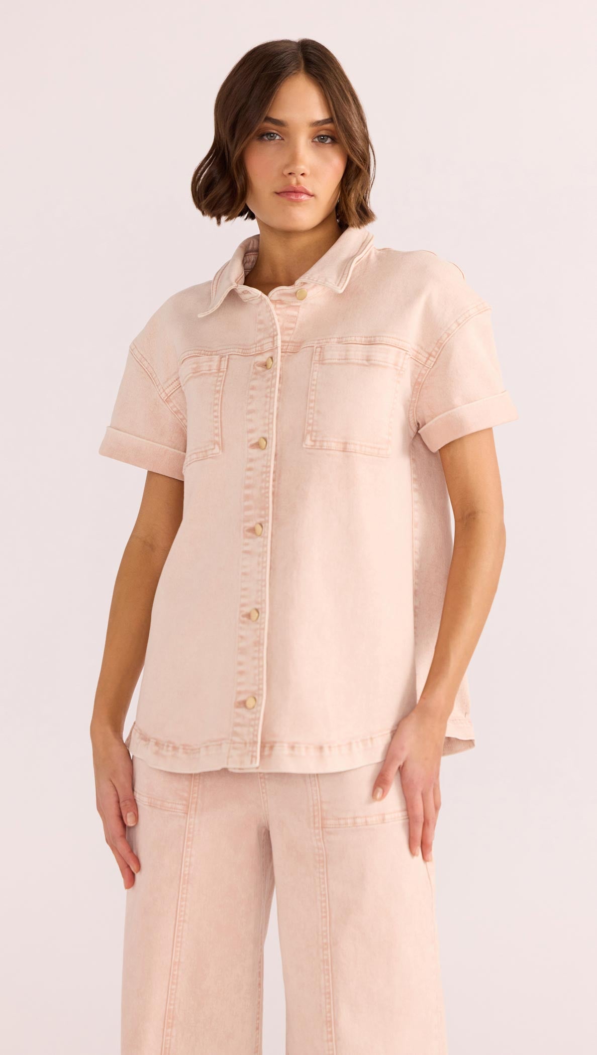Dahlia Denim Shirt-MINKPINK