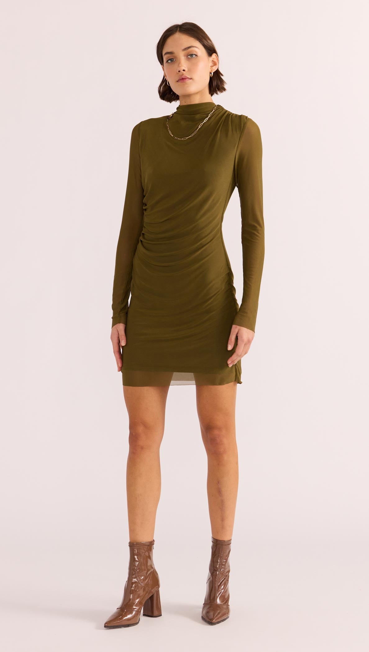 Elodie Mesh Mini Dress-MINKPINK