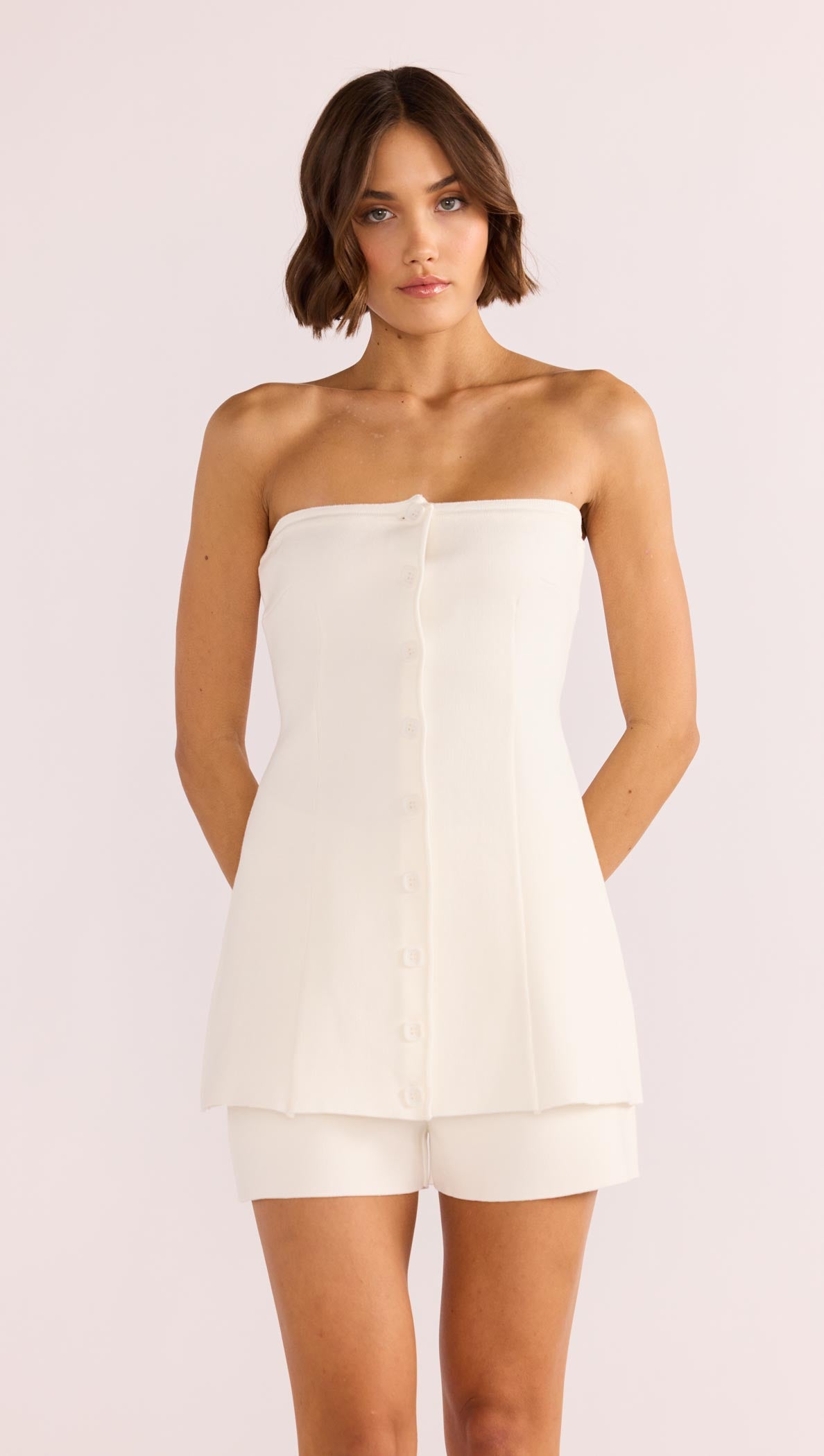 Elora Knit Bustier Top-MINKPINK