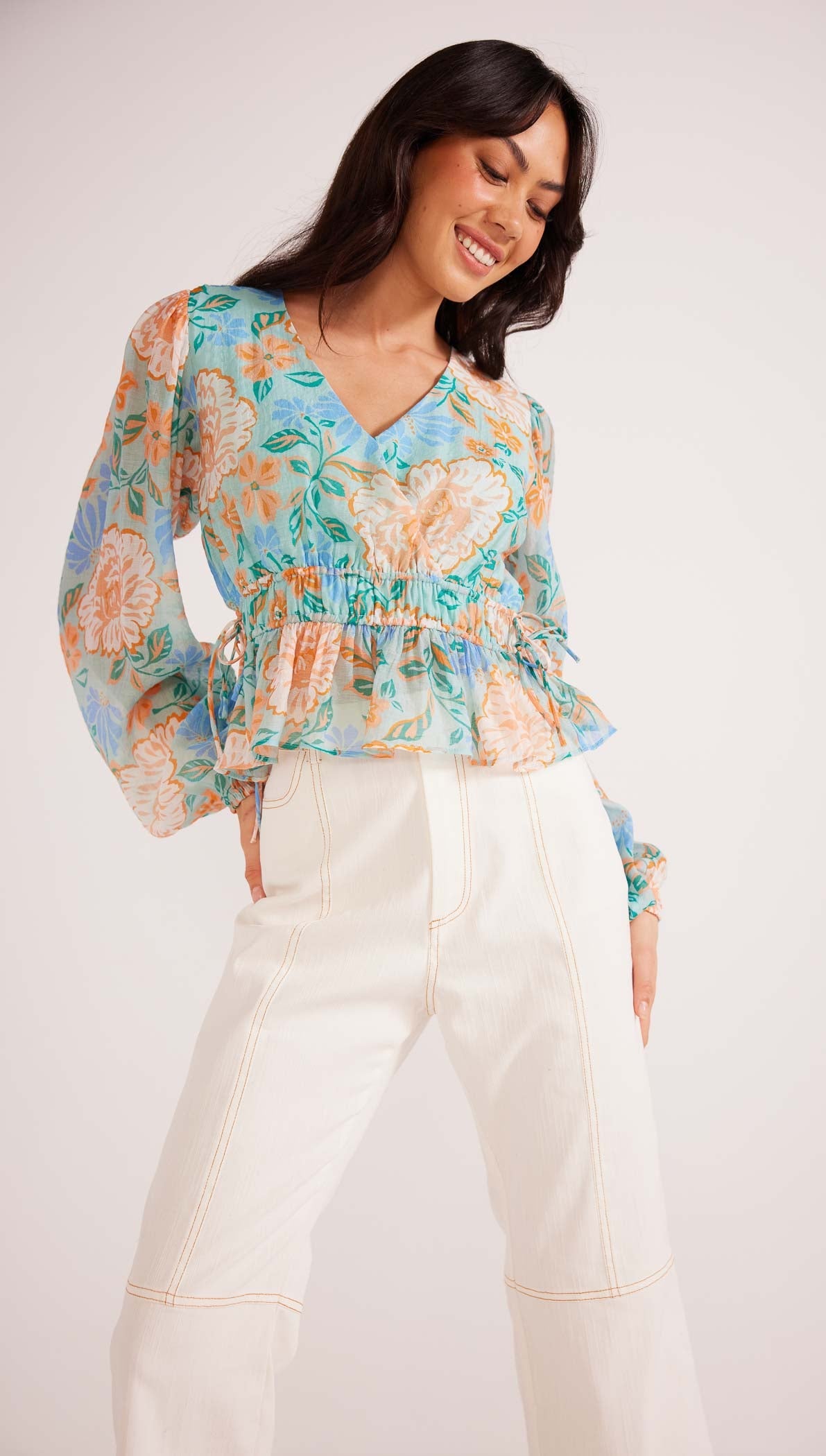 Evelyn Wrap Blouse-MINKPINK