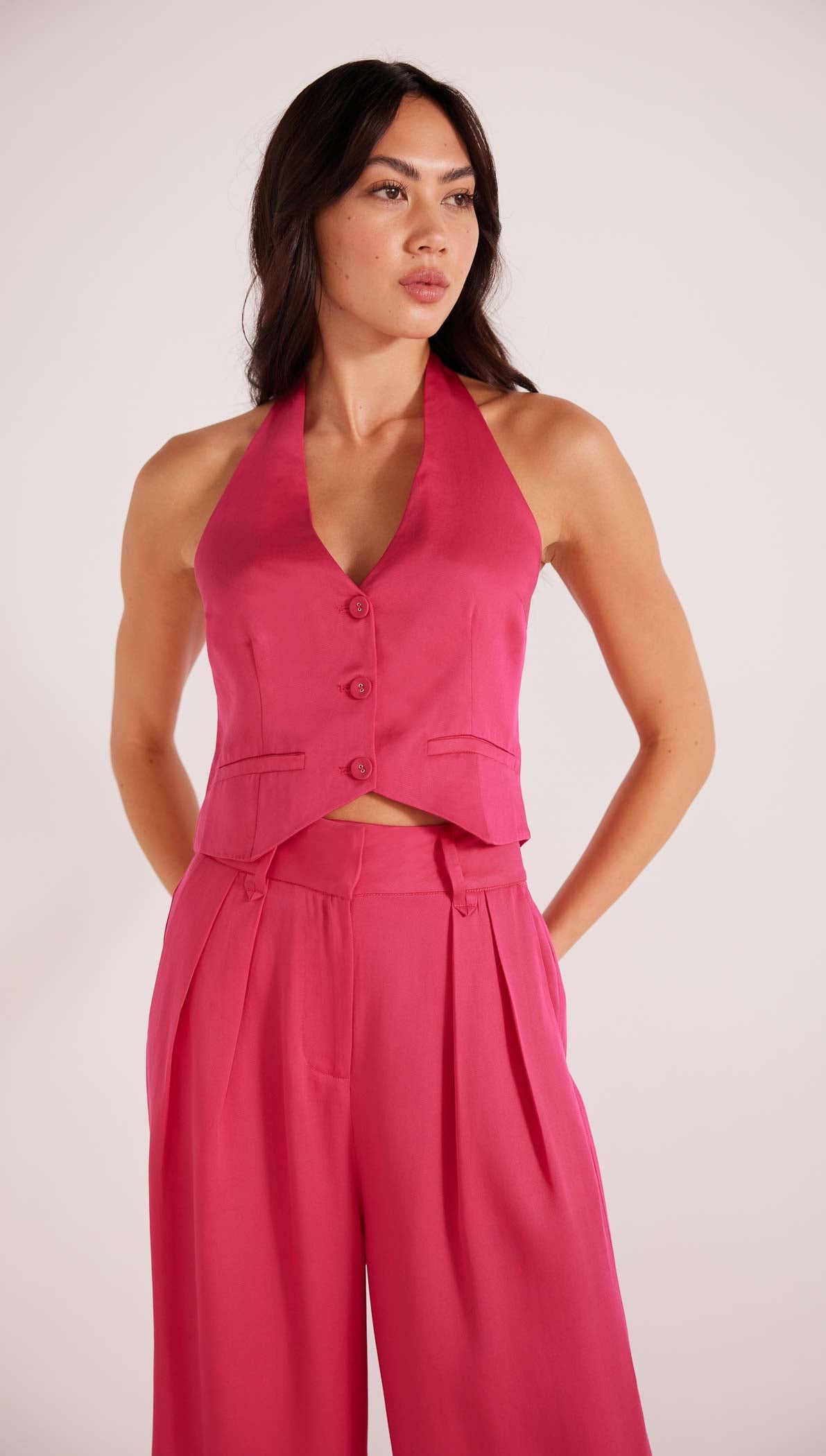 Fabella Halter Neck Vest-MINKPINK