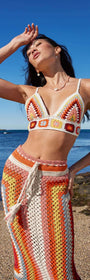 Gardenia Crochet Knit Skirt-MINKPINK