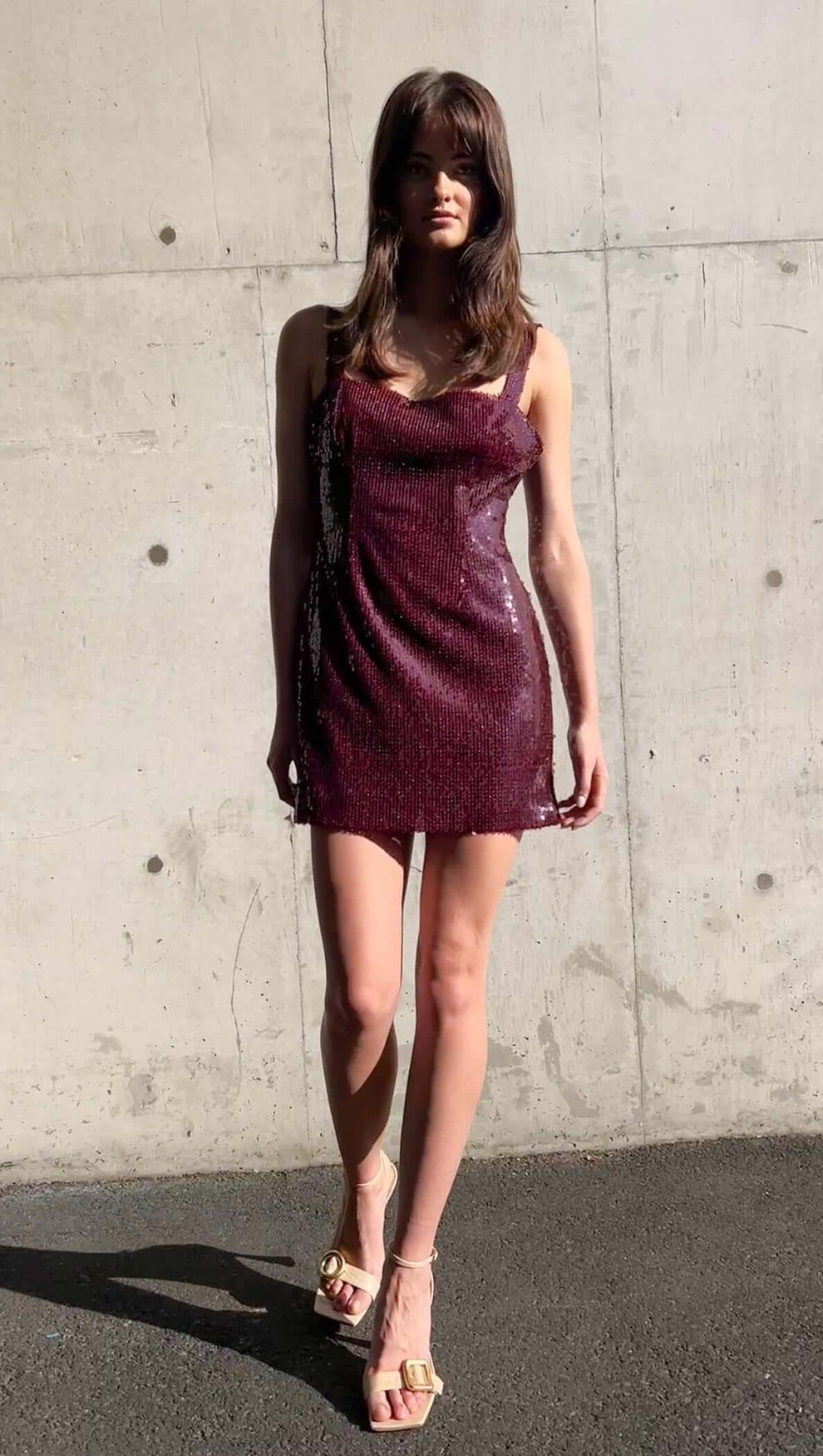 Purple Sequin Mini Dress - Shine All Night MINKPINK Purple Sequin Mini Dress - Shine All Night MINKPINK