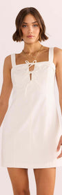 Imogen Drill Tie Mini Dress-MINKPINK