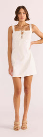 Imogen Drill Tie Mini Dress-MINKPINK