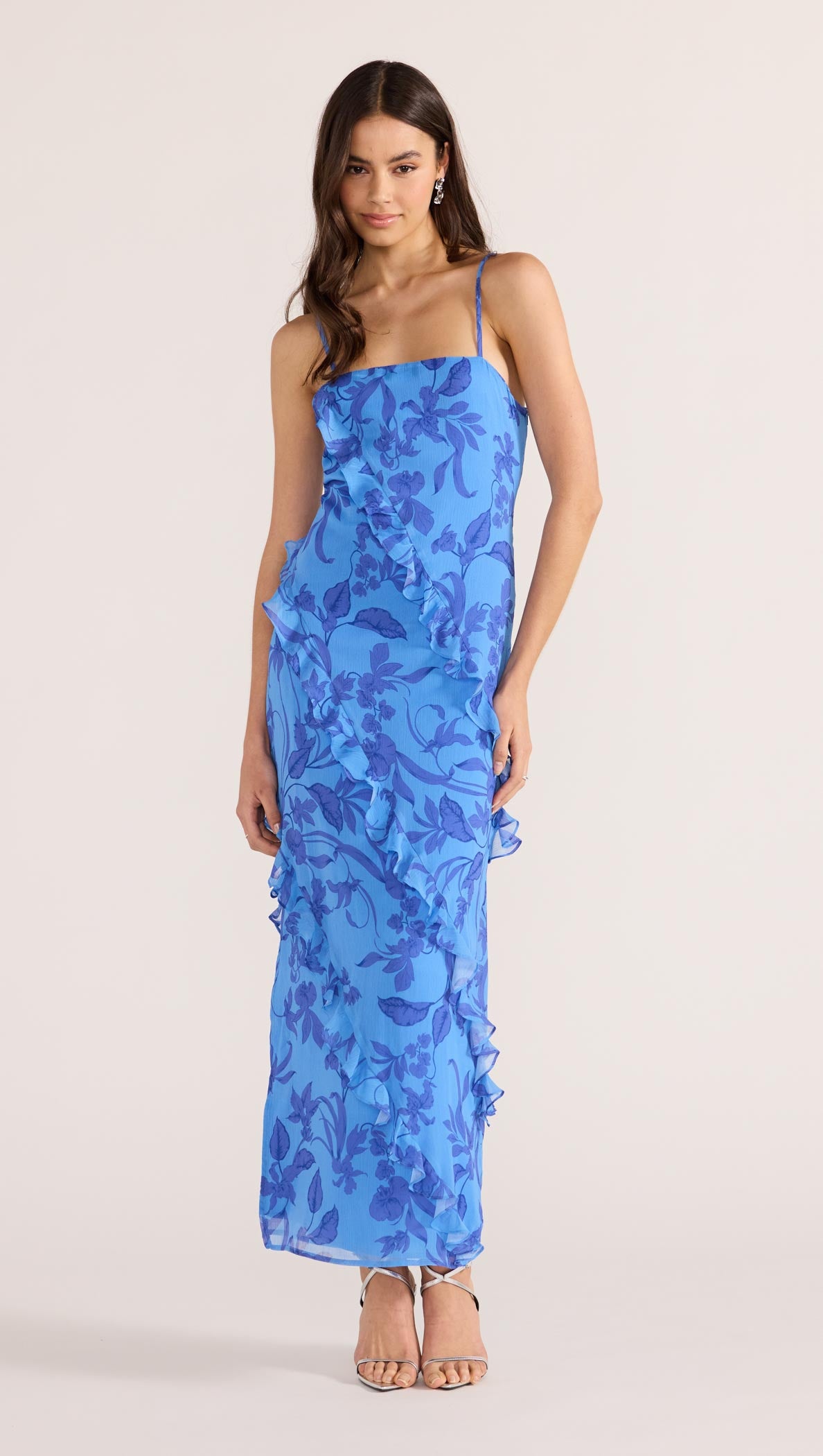 MINKPINK(ミンクピンク)ダウンショルダー柄ニット(サイズXS)(ブラック×ブルー) Stylish Women's Dresses | MINKPINK Australia