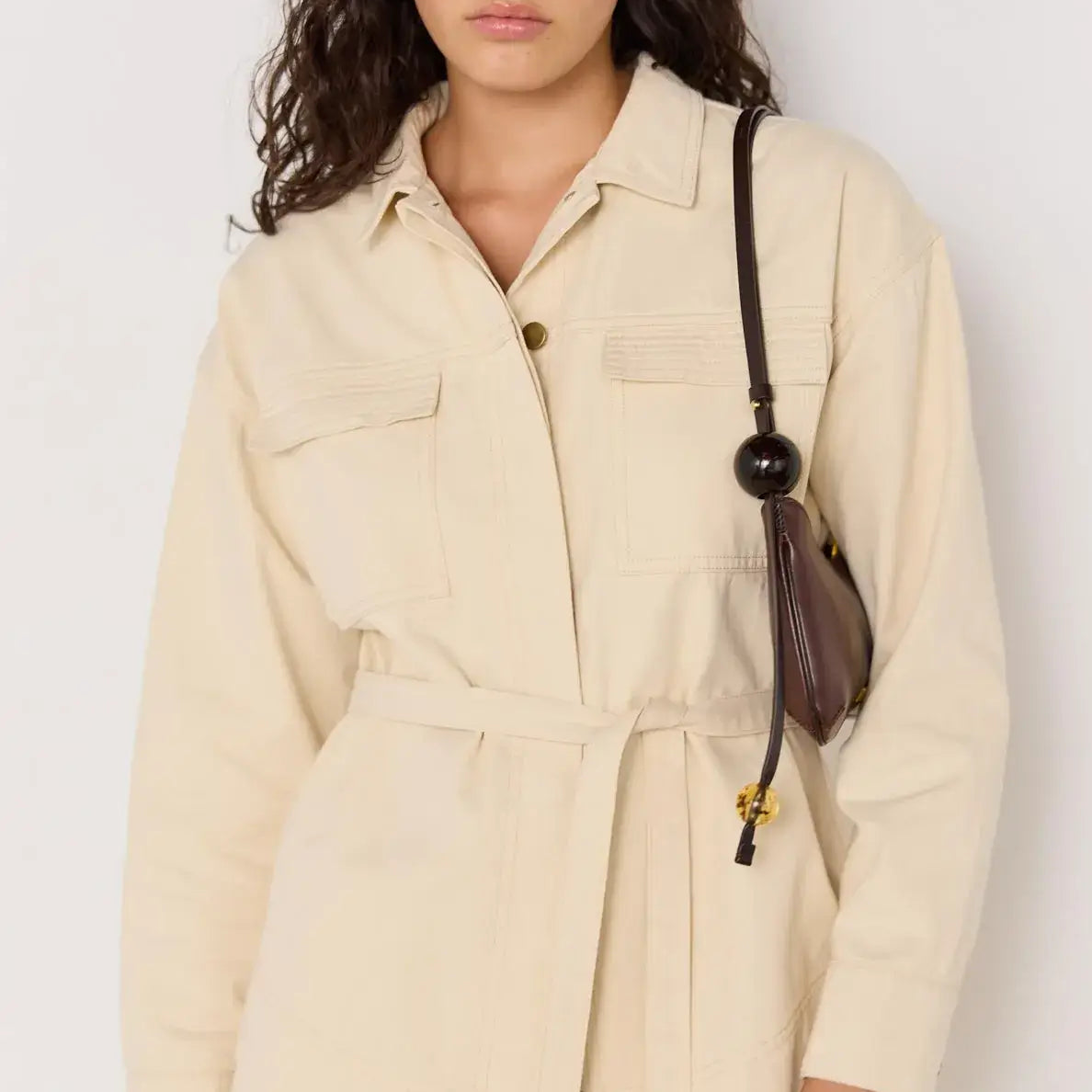 Jane Belted Drill Shacket-JACKETS-MINKPINK
