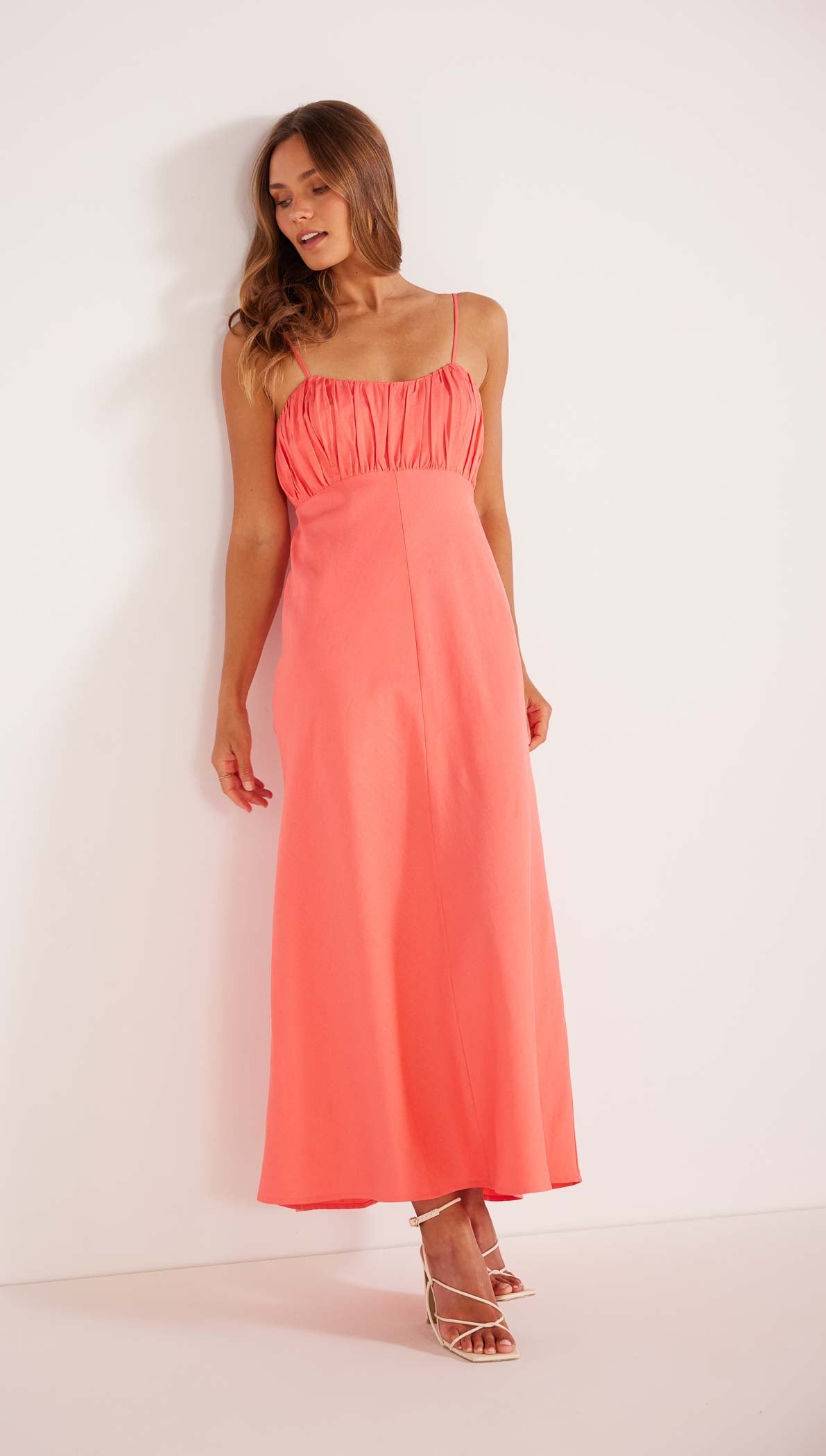 Lila Ruched Slip Dress - Extra 15% off - Final Sale