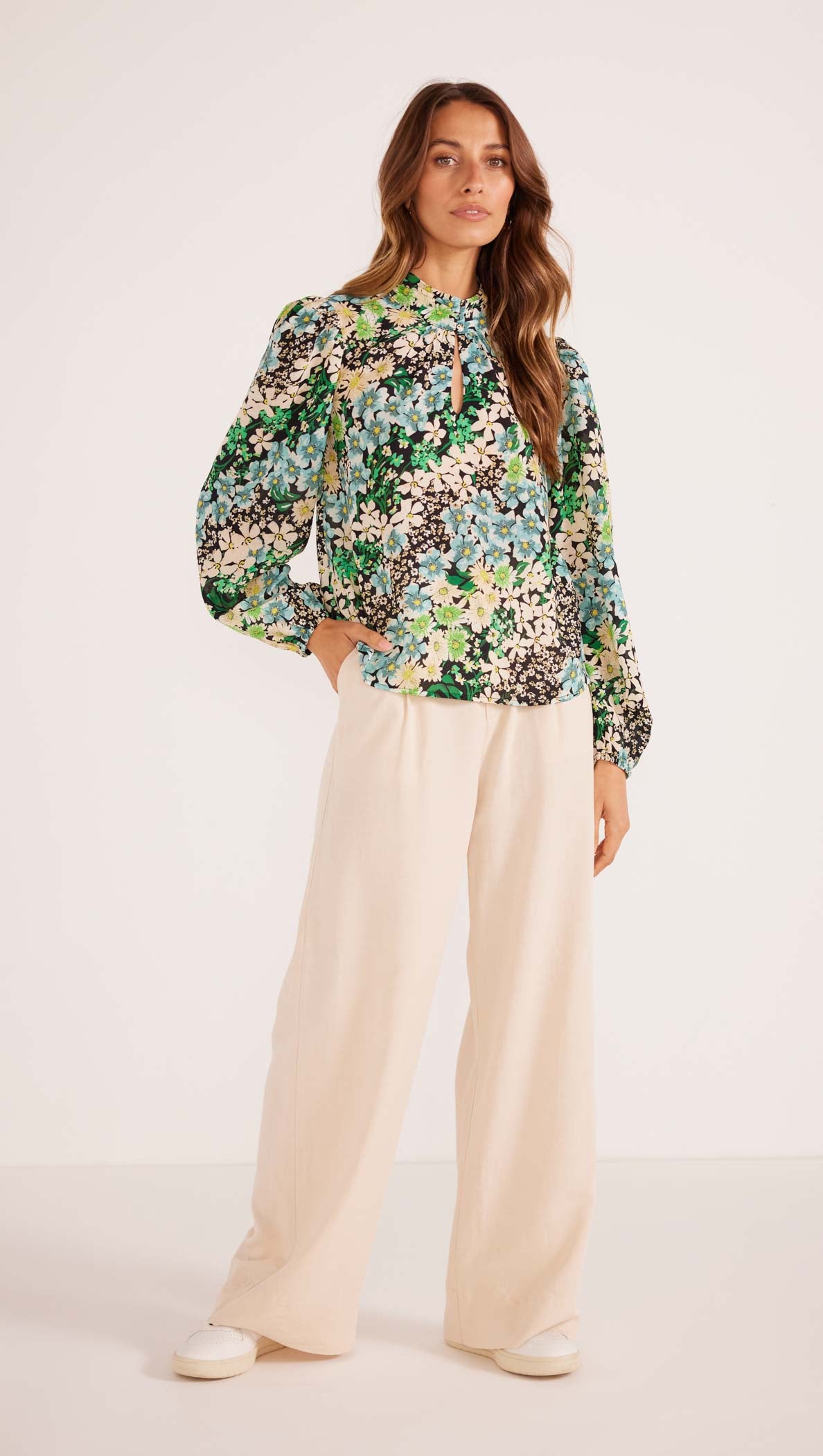 Lenora Long Sleeve Blouse-MINKPINK