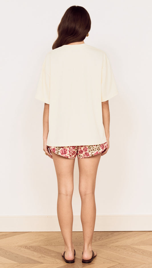 Crochet Detail Oversized T Shirt