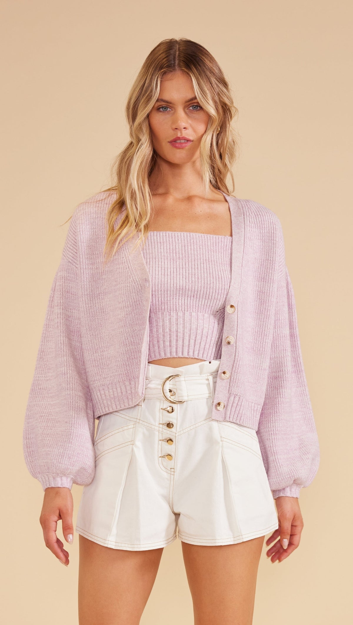 Millie Slouchy Cardigan Lilac