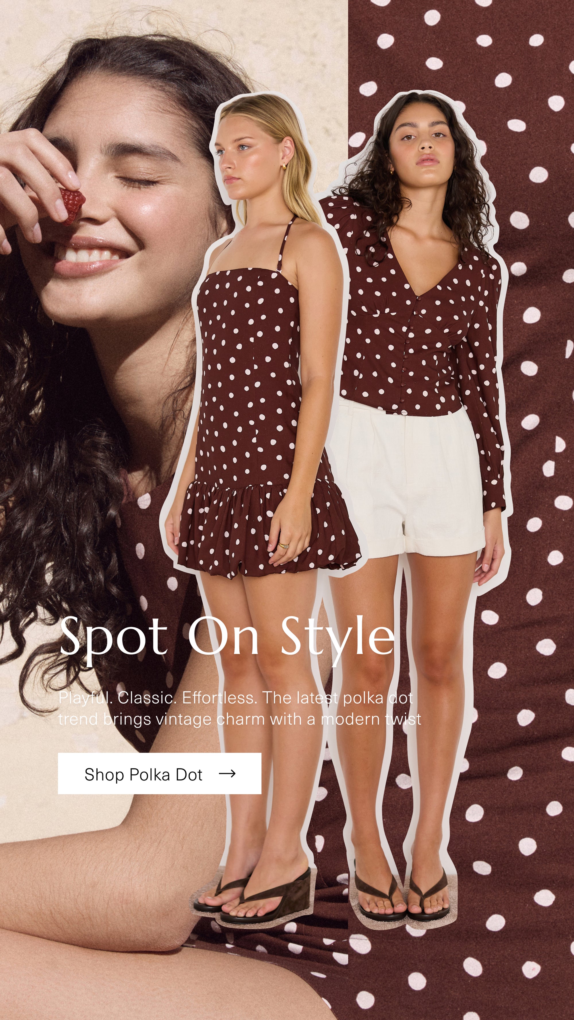 MINKPINK_Polka_Dot_Trend_Dresses_and_Tops_Brown_spots_Mobile