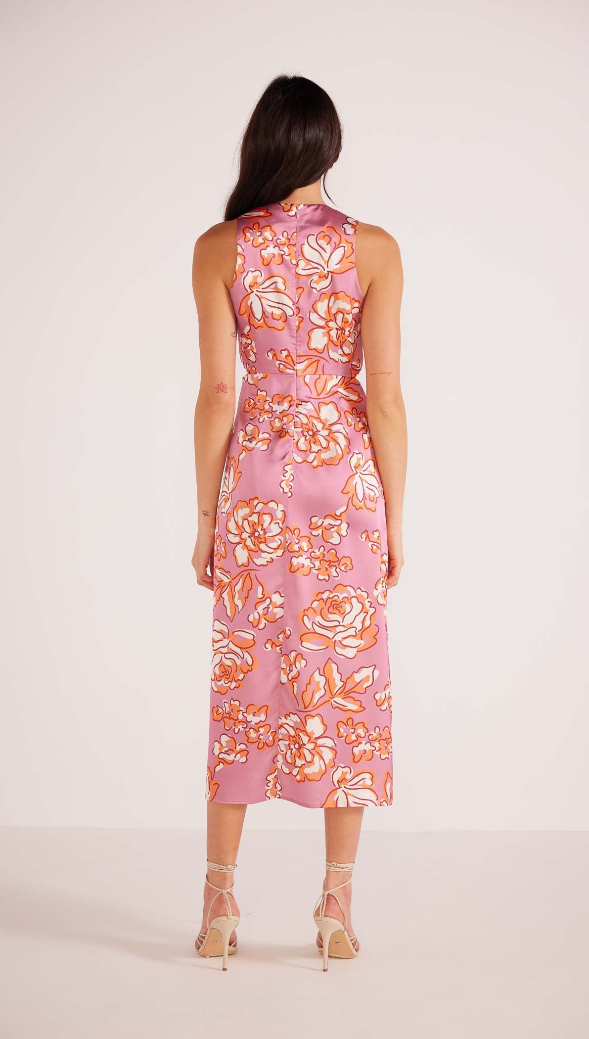 Mandevilla Tie Midi Dress-MINKPINK