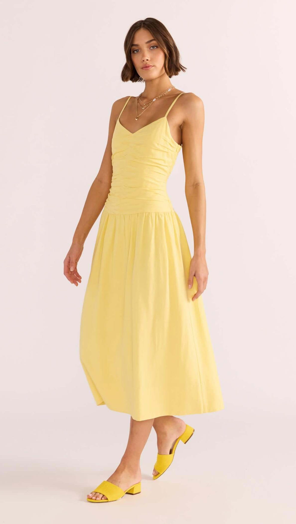 midi ruched dress Ophelia Ruched Midi Dress – MINKPINK