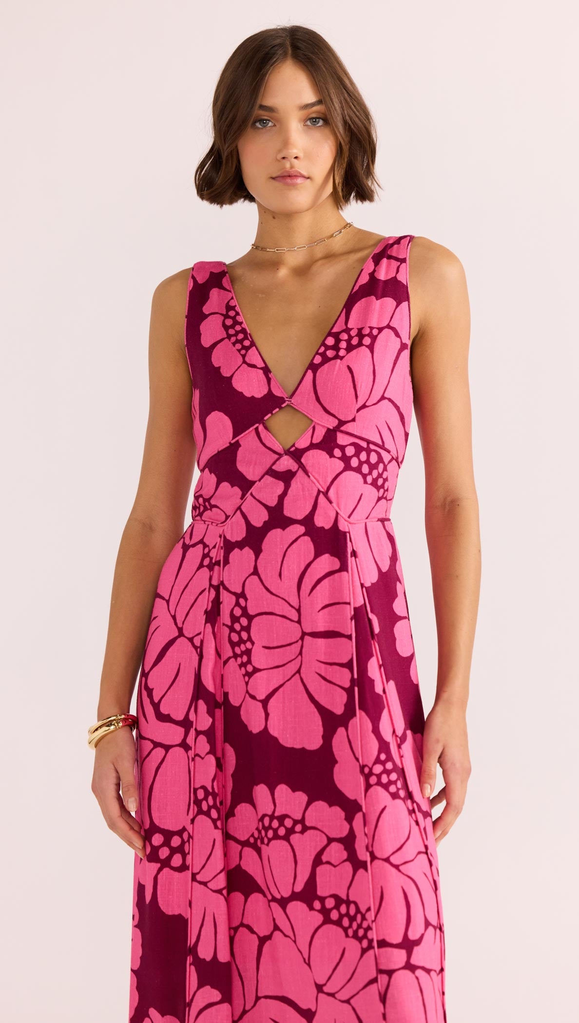 Persephone Panel Midi Dress-MINKPINK