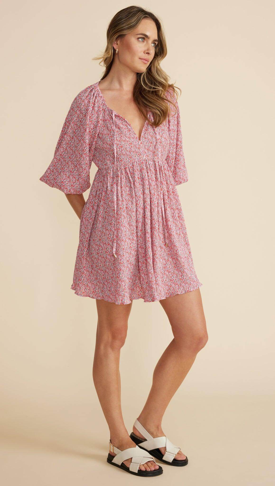 RAYA BACKLESS MINI DRESS-MINKPINK