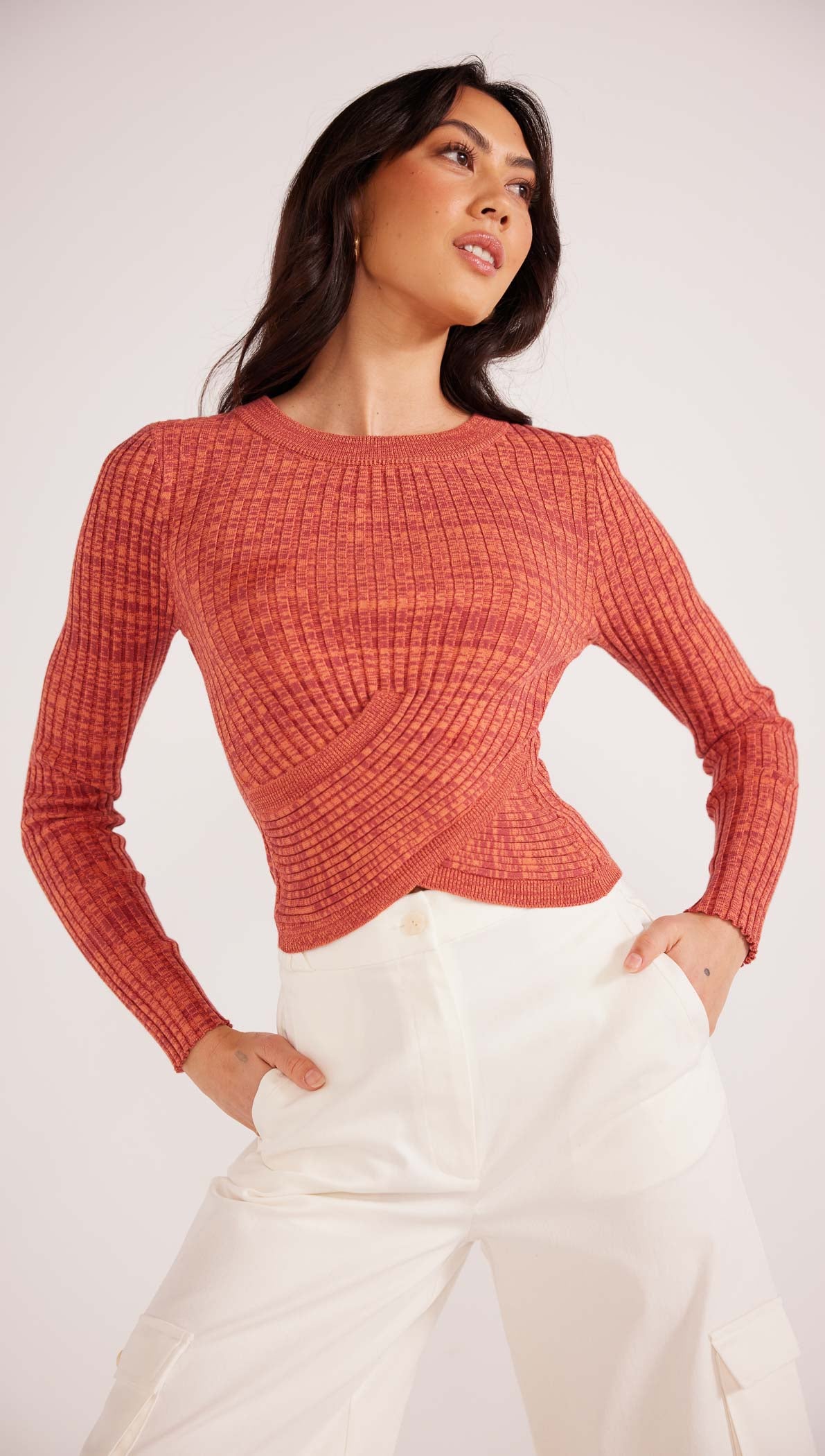 Raphael Twist Knit Top-MINKPINK