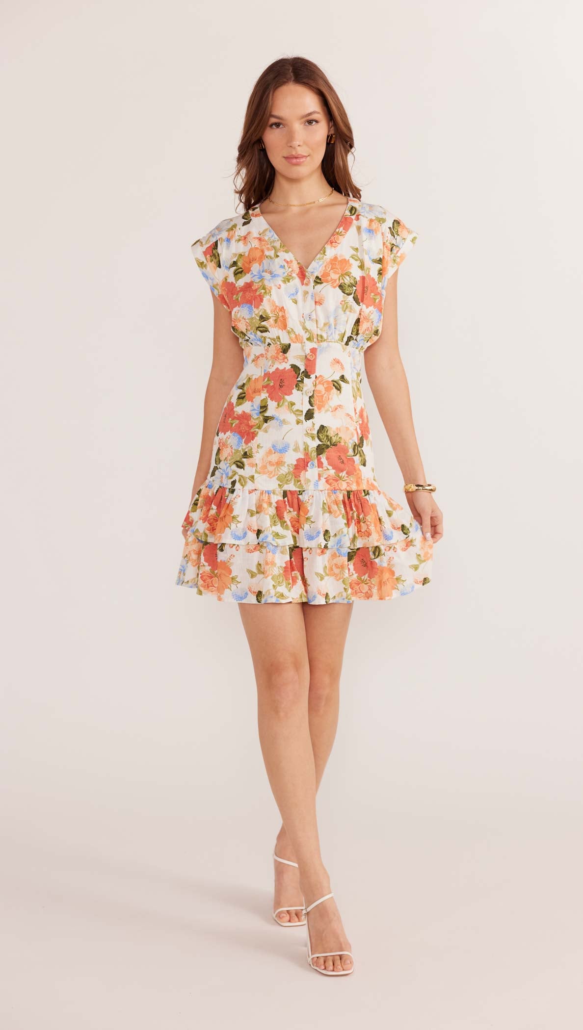 Naia Button Up Mini Dress-MINKPINK