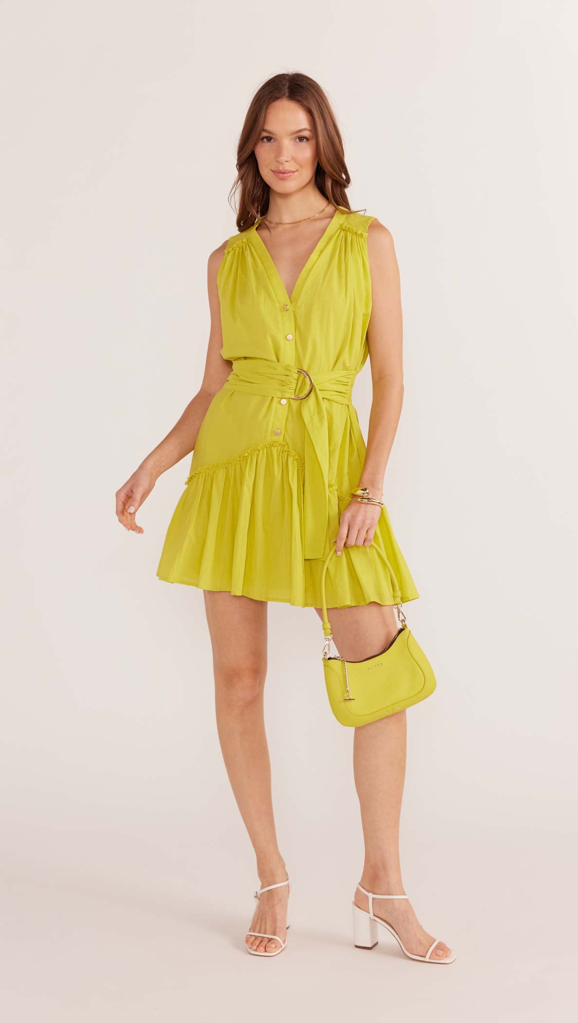 Mariposa Drop Waist Mini Dress-MINKPINK