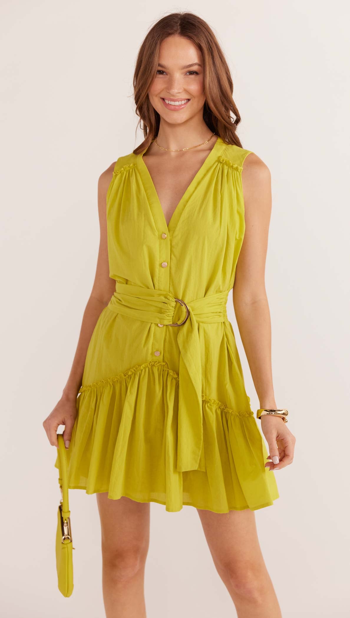 Mariposa Drop Waist Mini Dress-MINKPINK