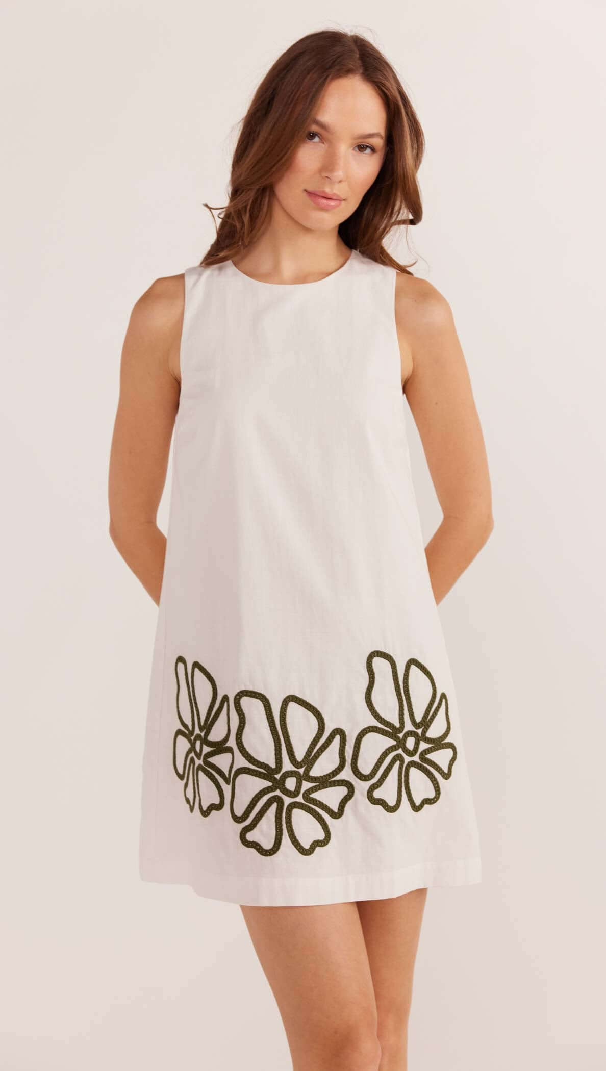 Kimika Embroidered Mini Dress - Final Sale - MINKPINK