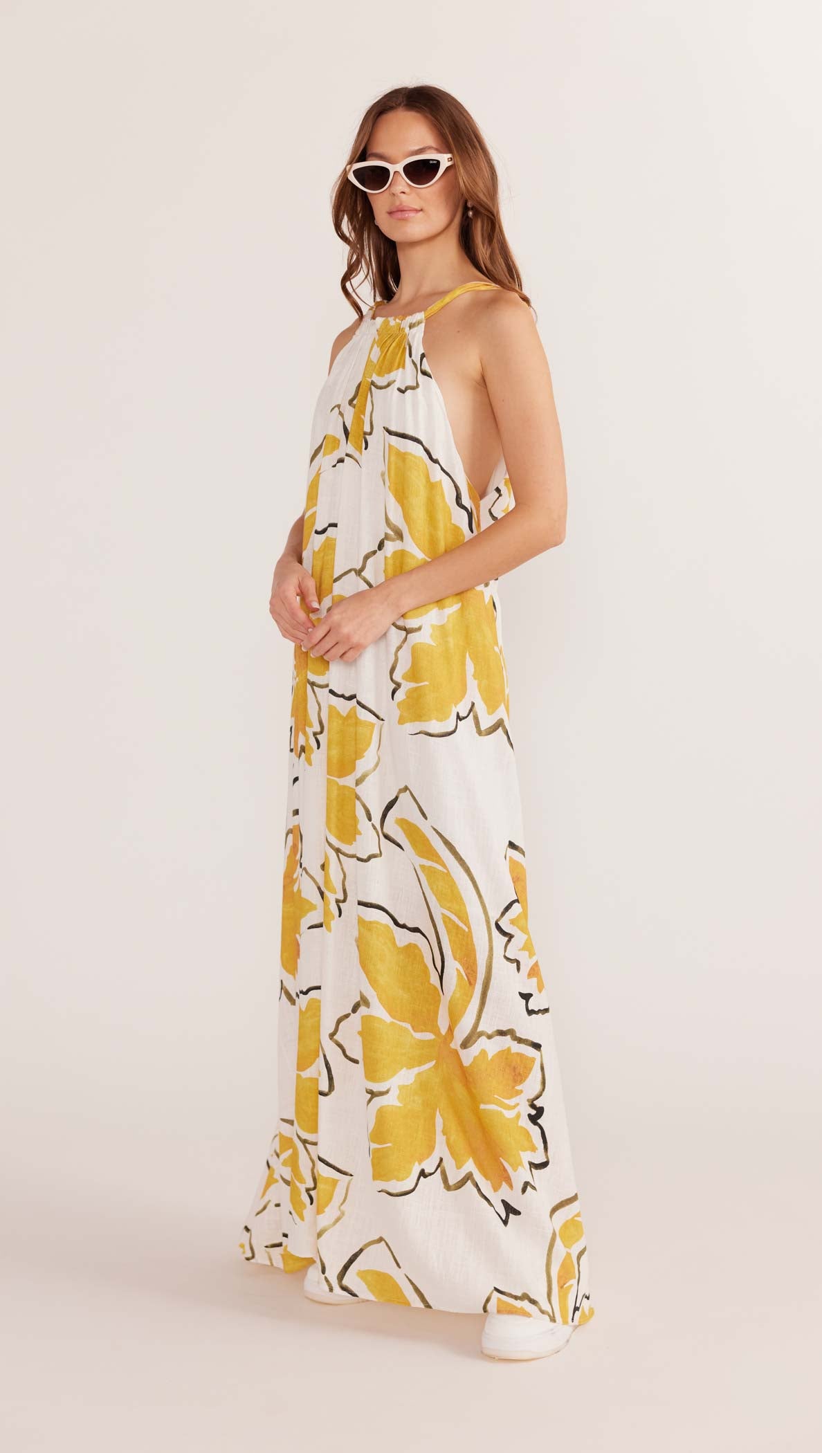 Zuri Halter Neck Maxi Dress