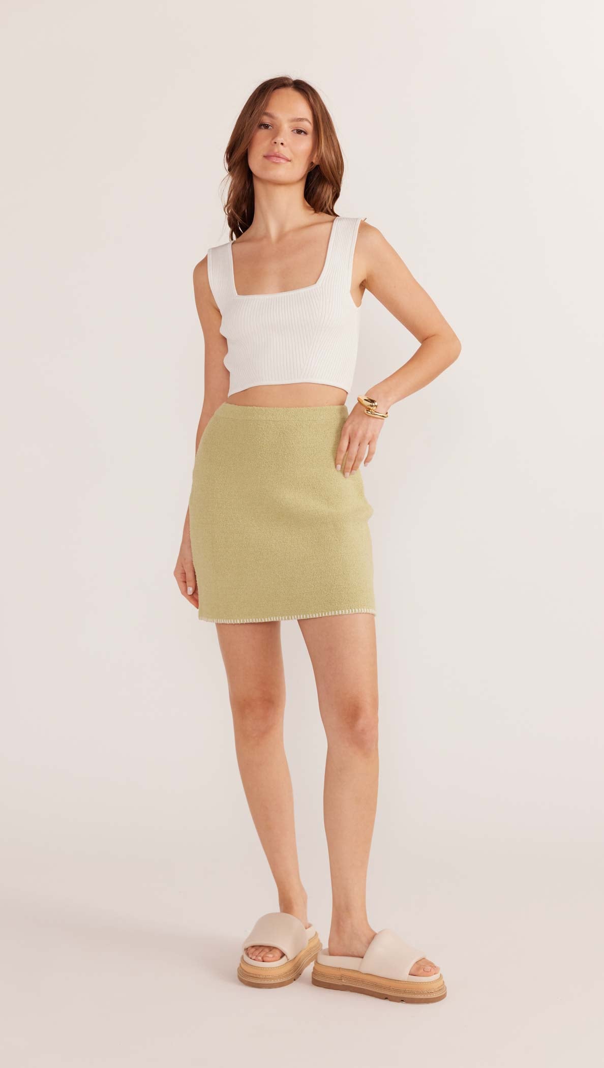 Janisramone® Womens Midi Skirts, Elasticated Waist Ladies