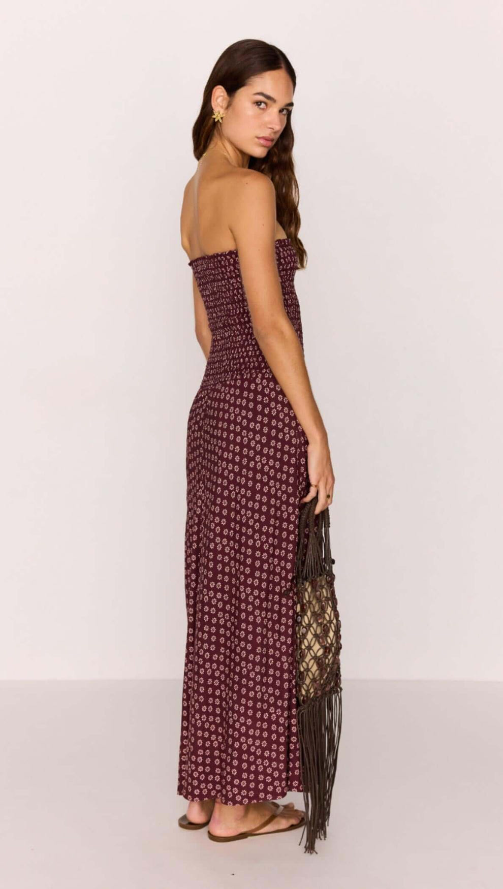 spree dress burgundy Finesse Burgundy Lace And Velvet Square-Neck Maxi Dress With Draped  Club  L London