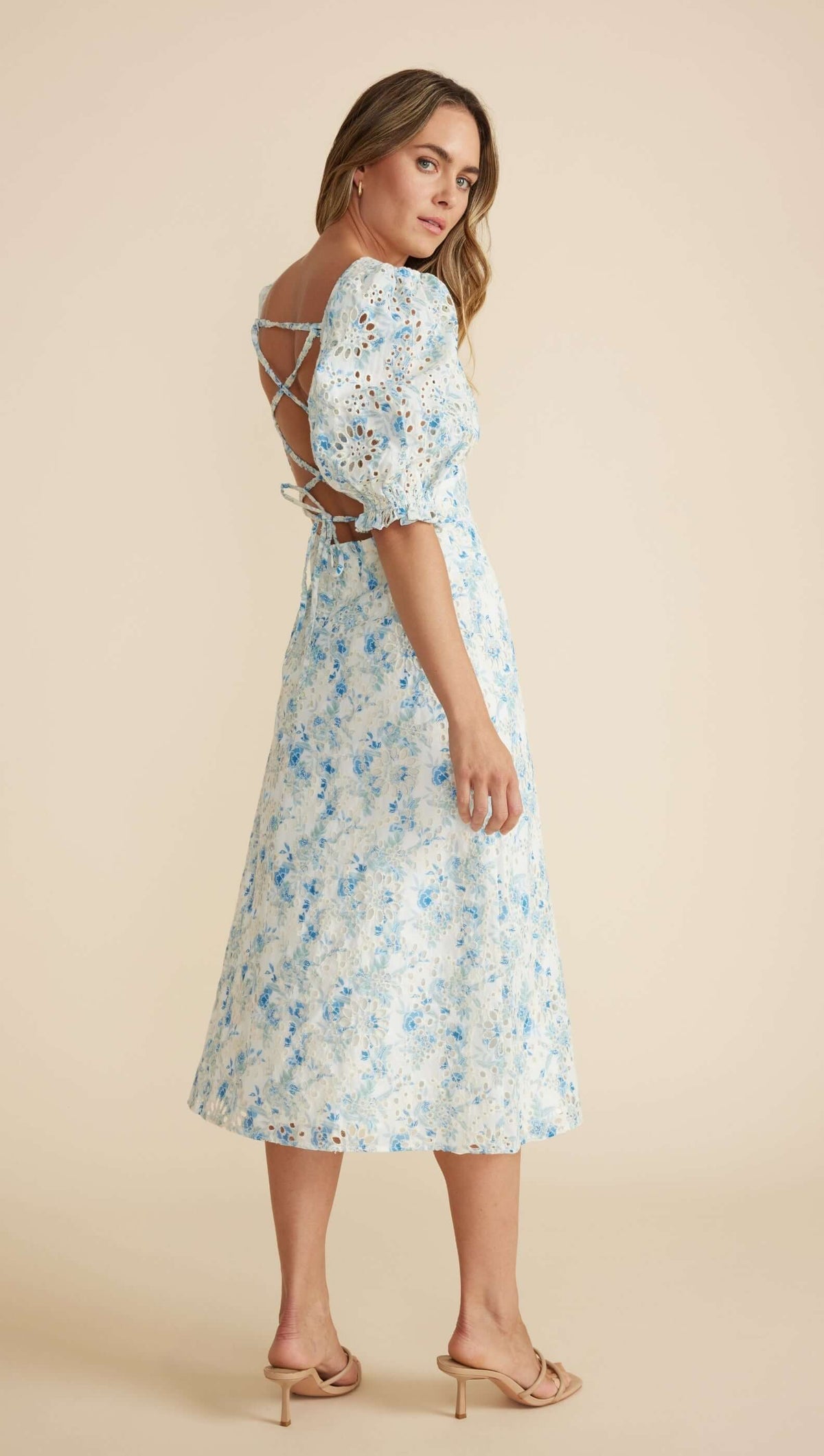 Zephyr Open Tie Back Midi Dress - FINAL SALE