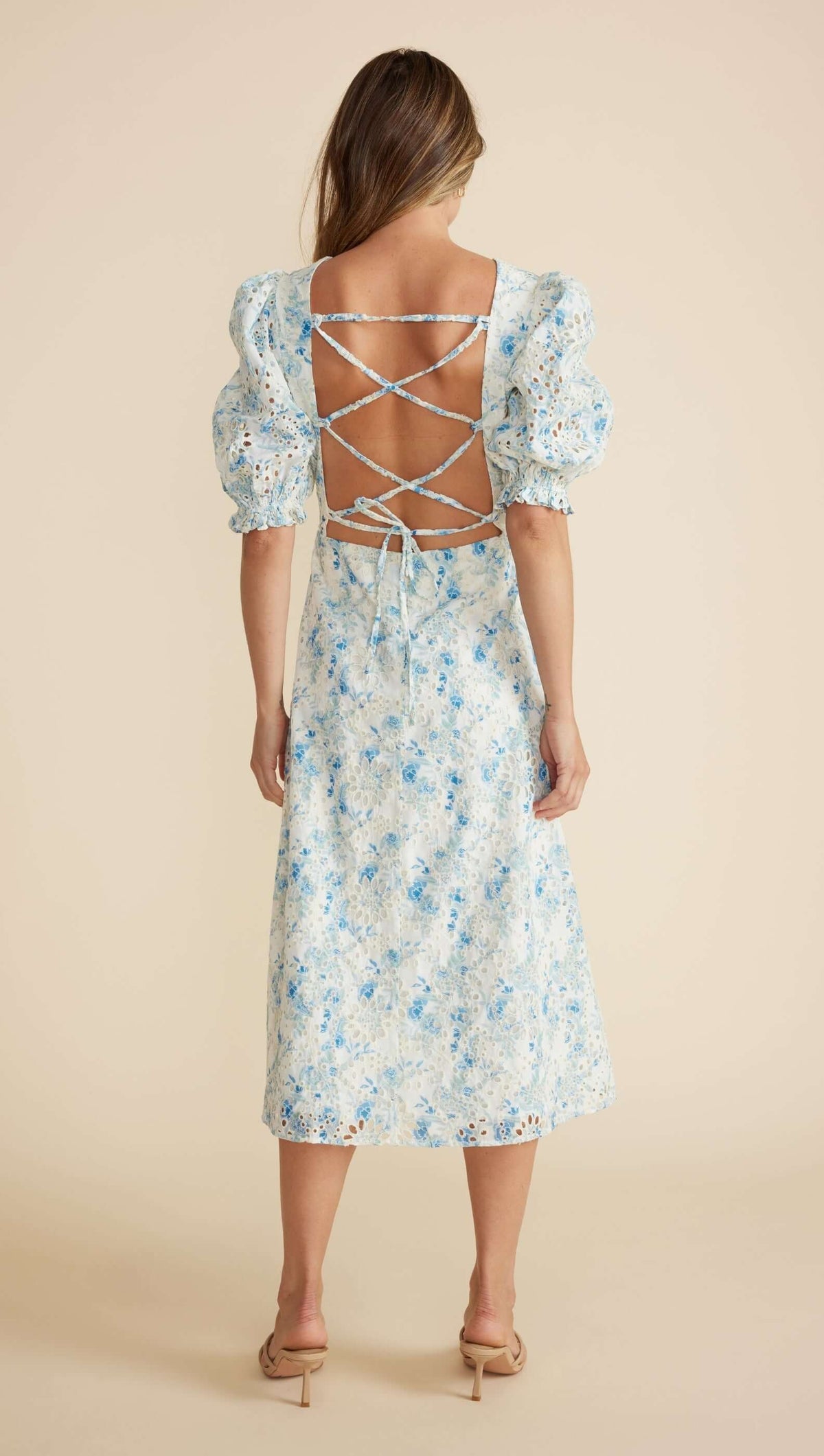 Zephyr Open Tie Back Midi Dress - FINAL SALE