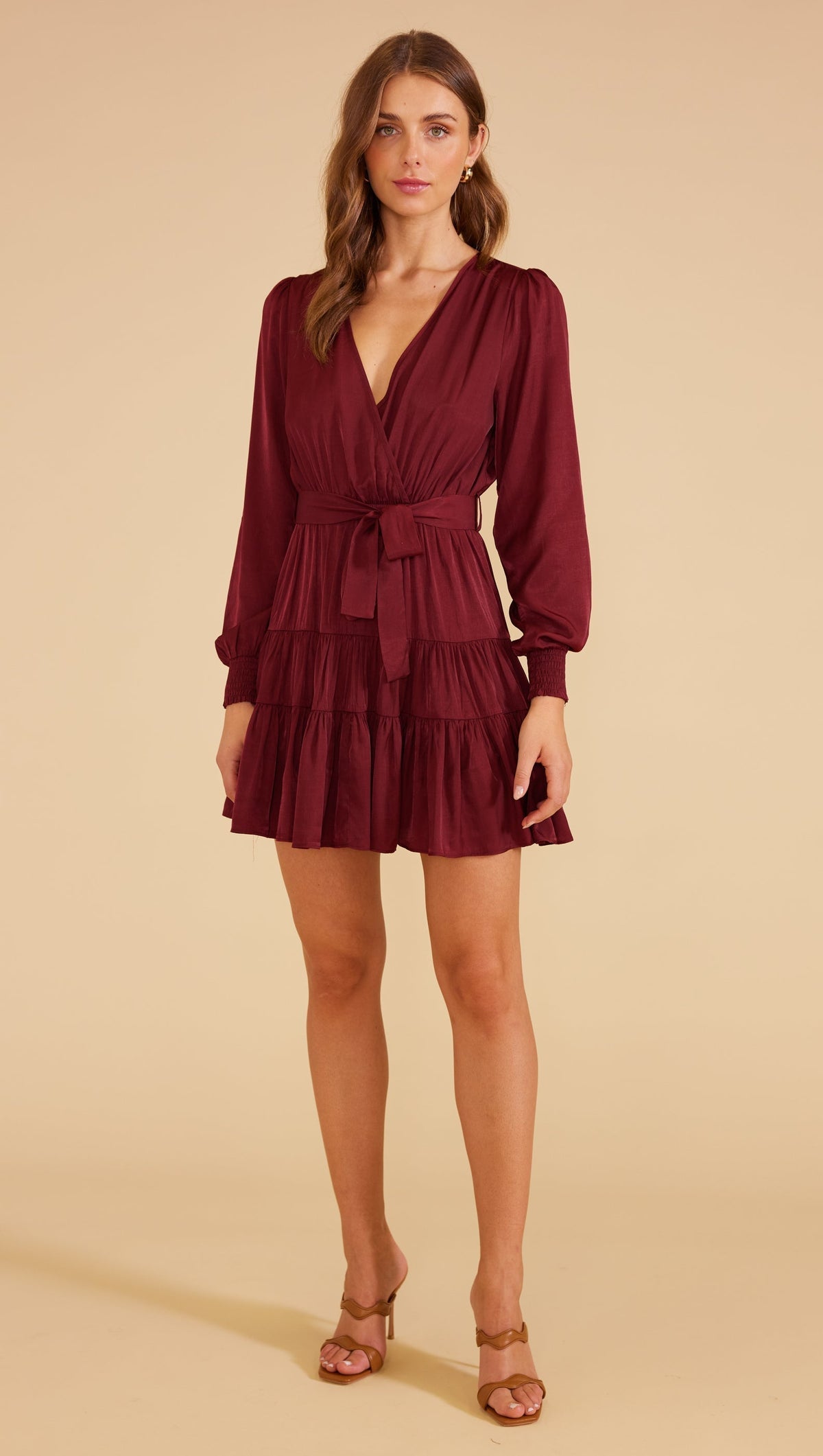 ADELINE MINI DRESS WINE-MINKPINK