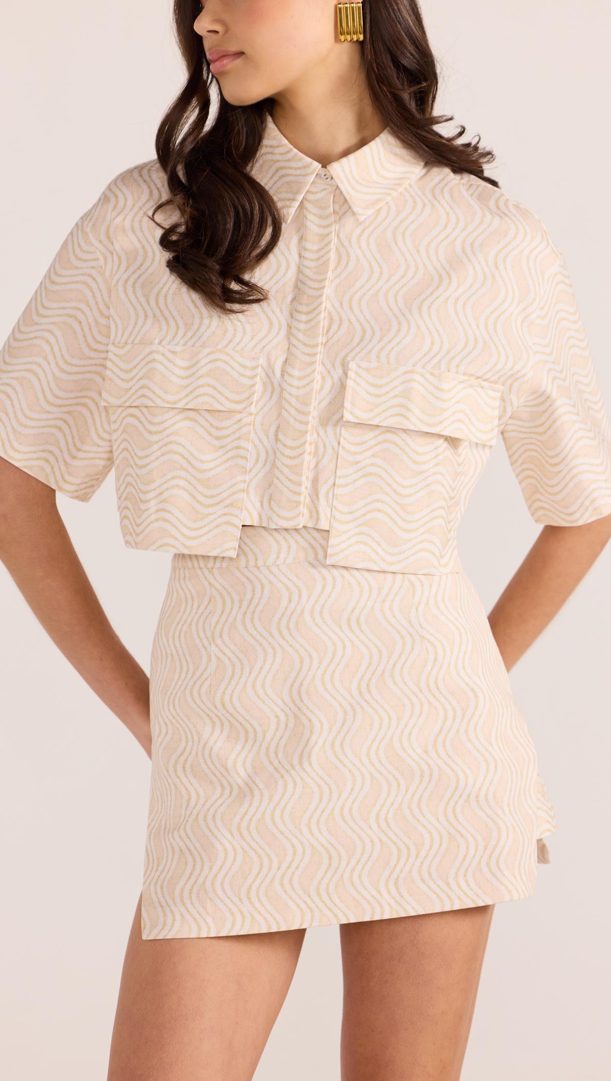 BONNIE POCKET CROP SHIRT-TOPS - SHORT SLEEVE-MINKPINK