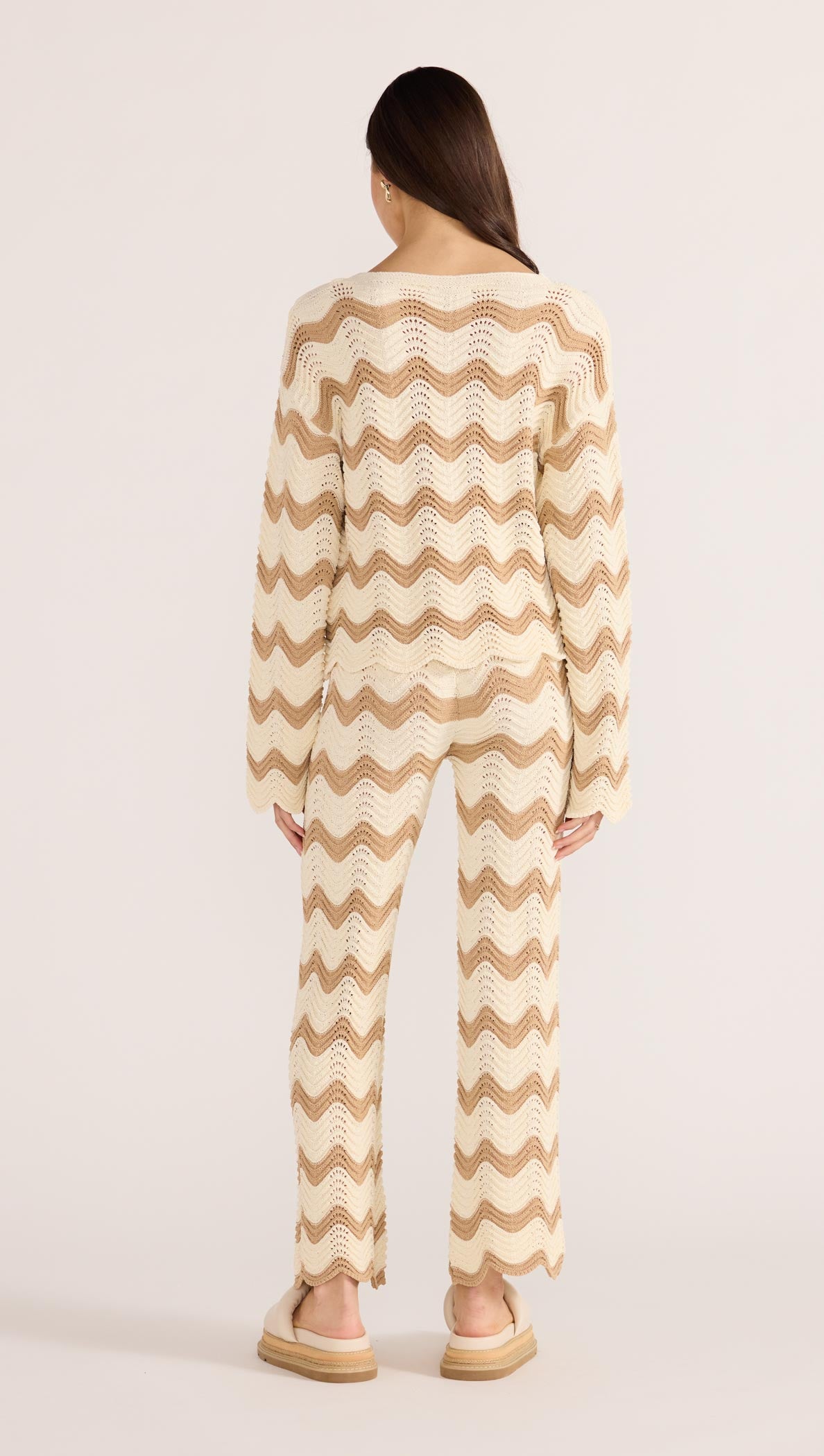 BROOKE CROCHET WAVE SWEATER-TOPS - LONG SLEEVE-MINKPINK