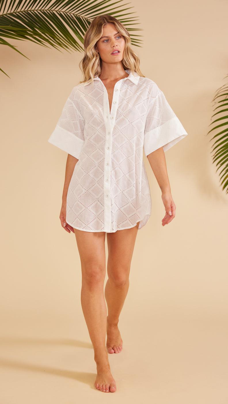 ESTELLA BEACH SHIRT DRESS