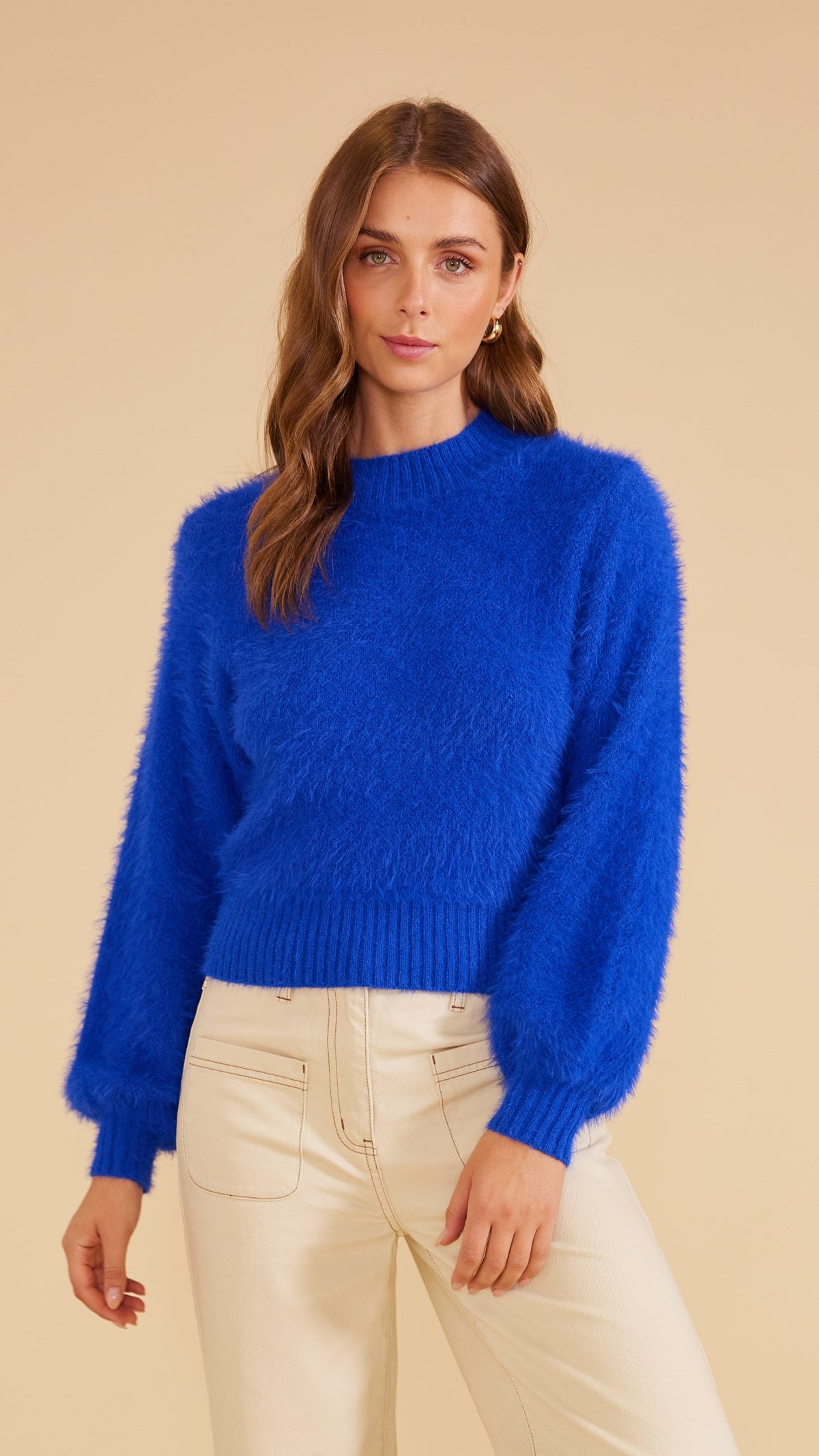 FREYA KNIT JUMPER COBALT-KNITWEAR - JUMPERS-MINKPINK