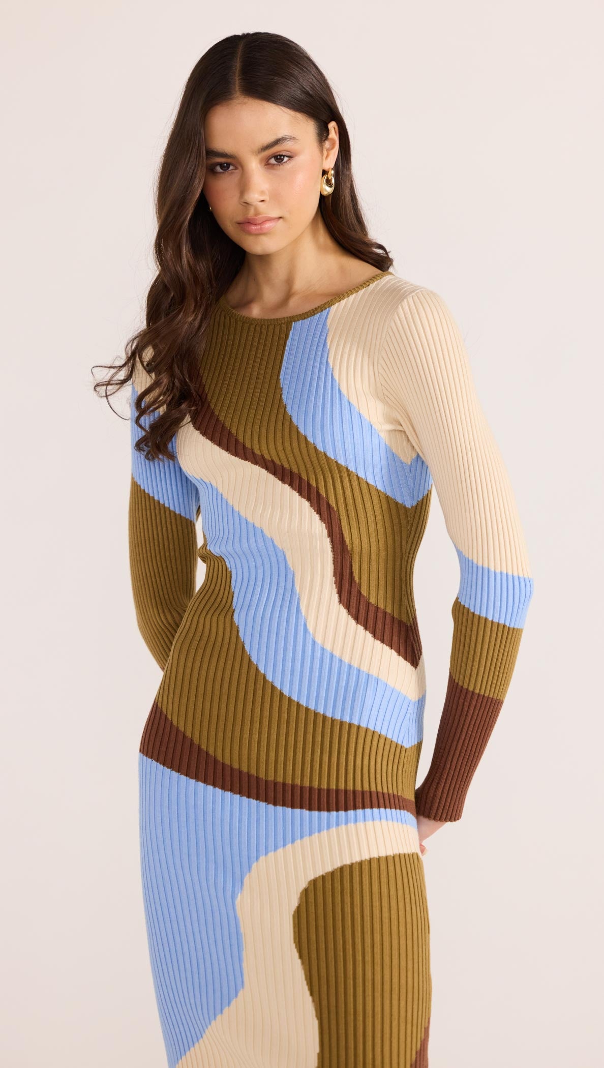 HANNA INTARSIA KNIT MIDI DRESS-DRESSES - MIDI-MINKPINK
