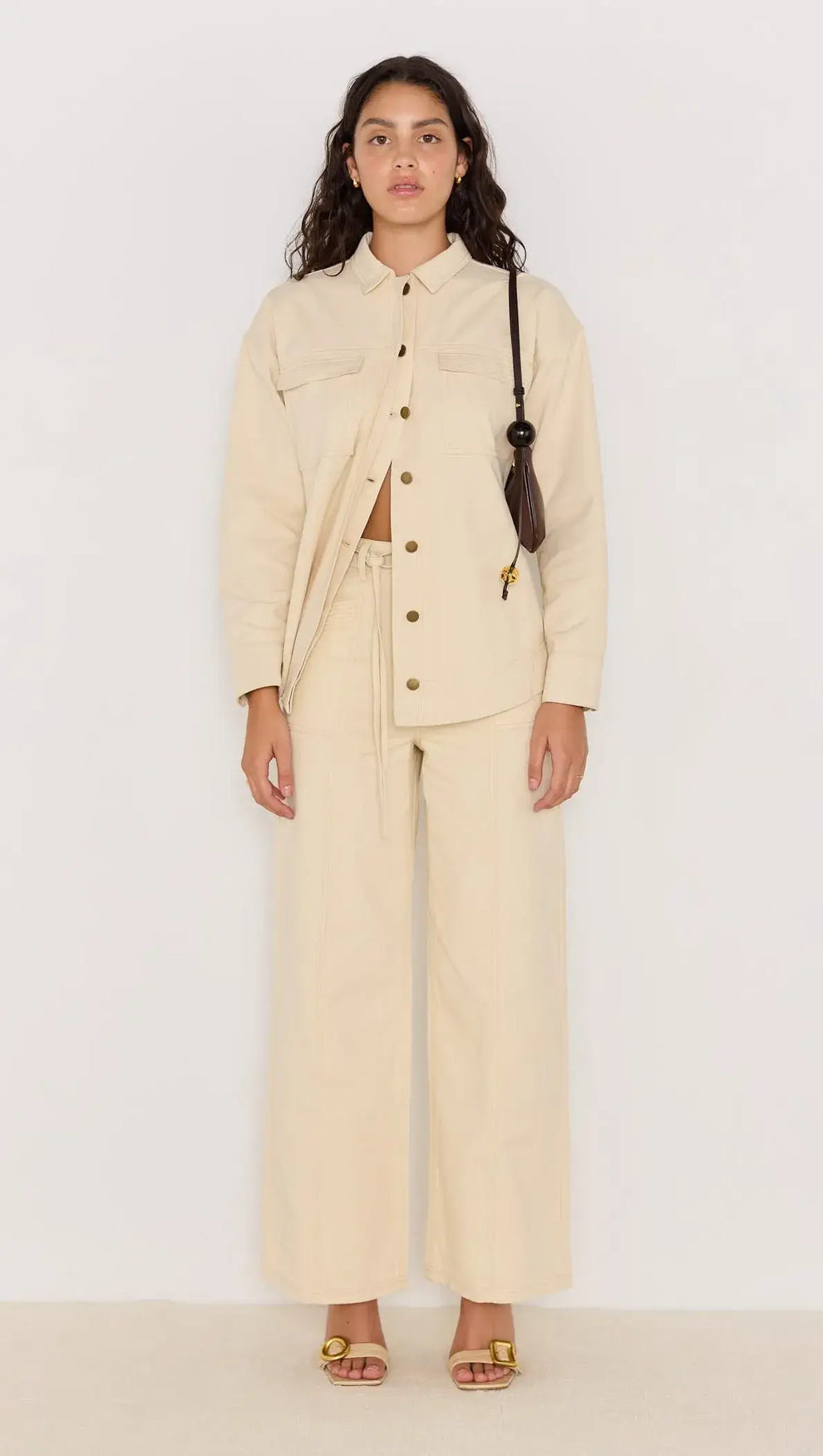 Jane Belted Drill Shacket-JACKETS-MINKPINK