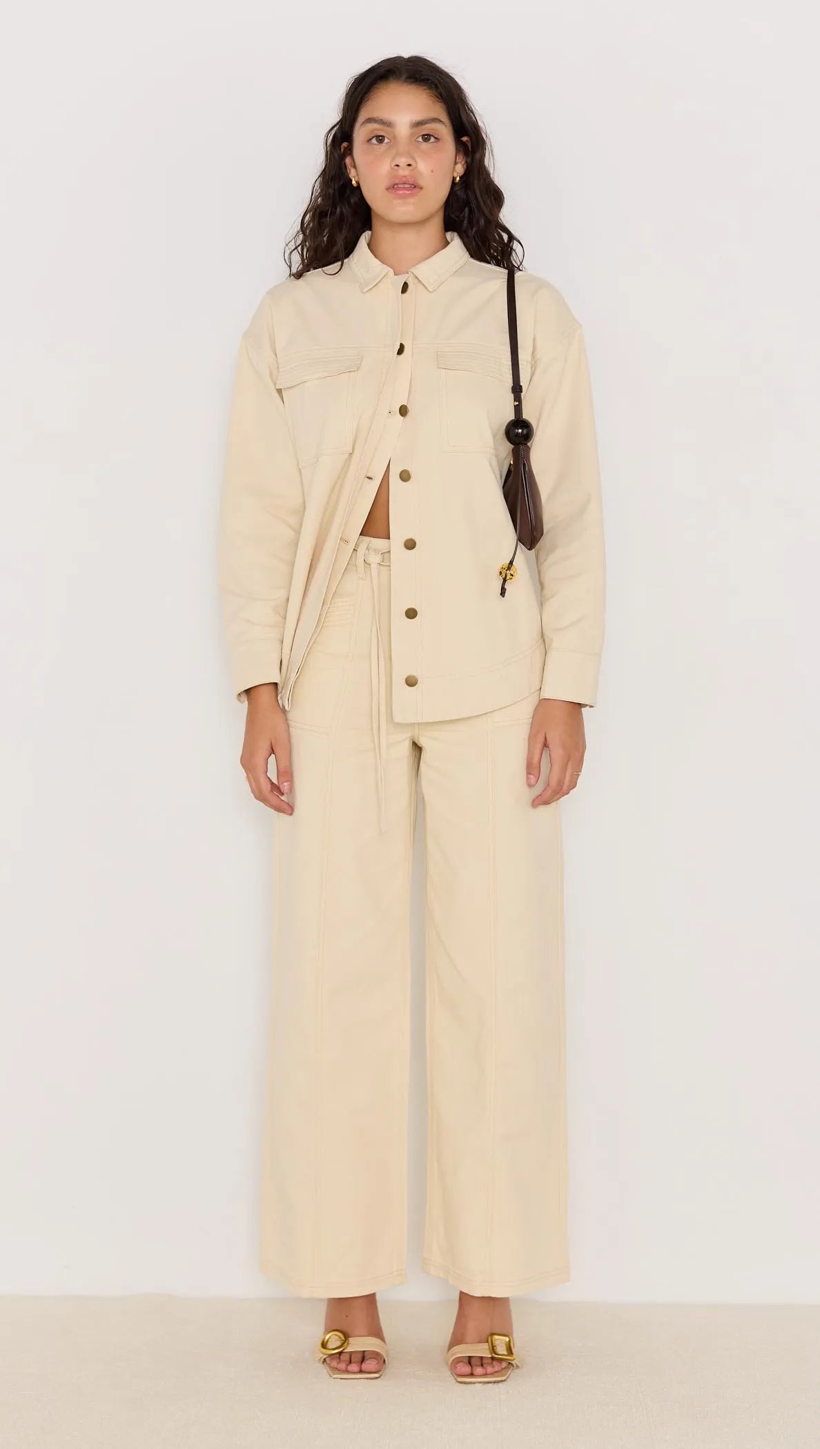 Jane Belted Drill Shacket-JACKETS-MINKPINK