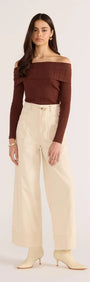 Jane Drill Straight Leg Pant-PANTS-MINKPINK