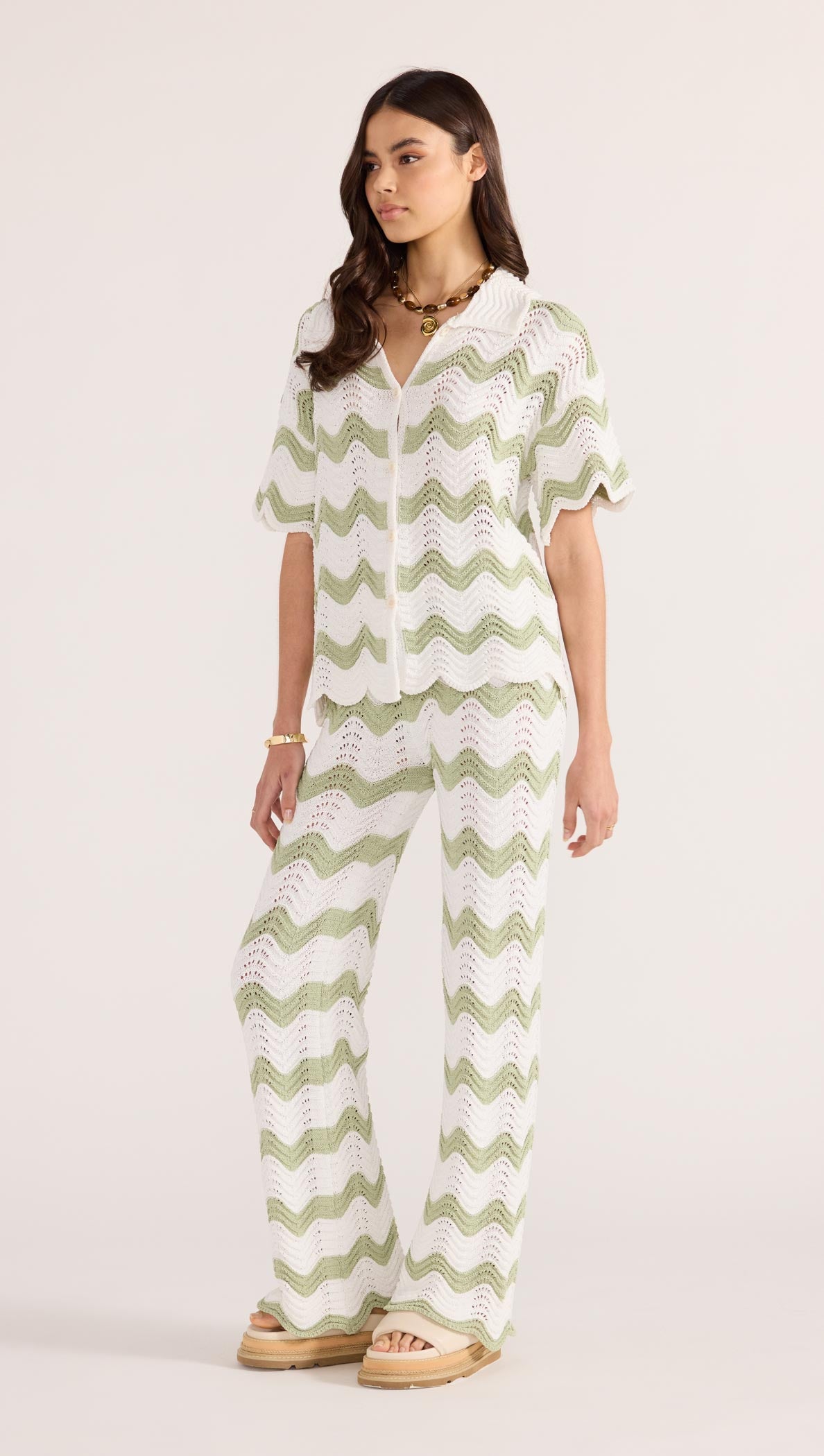 JAYDEN CROCHET WAVE PANT-PANTS-MINKPINK
