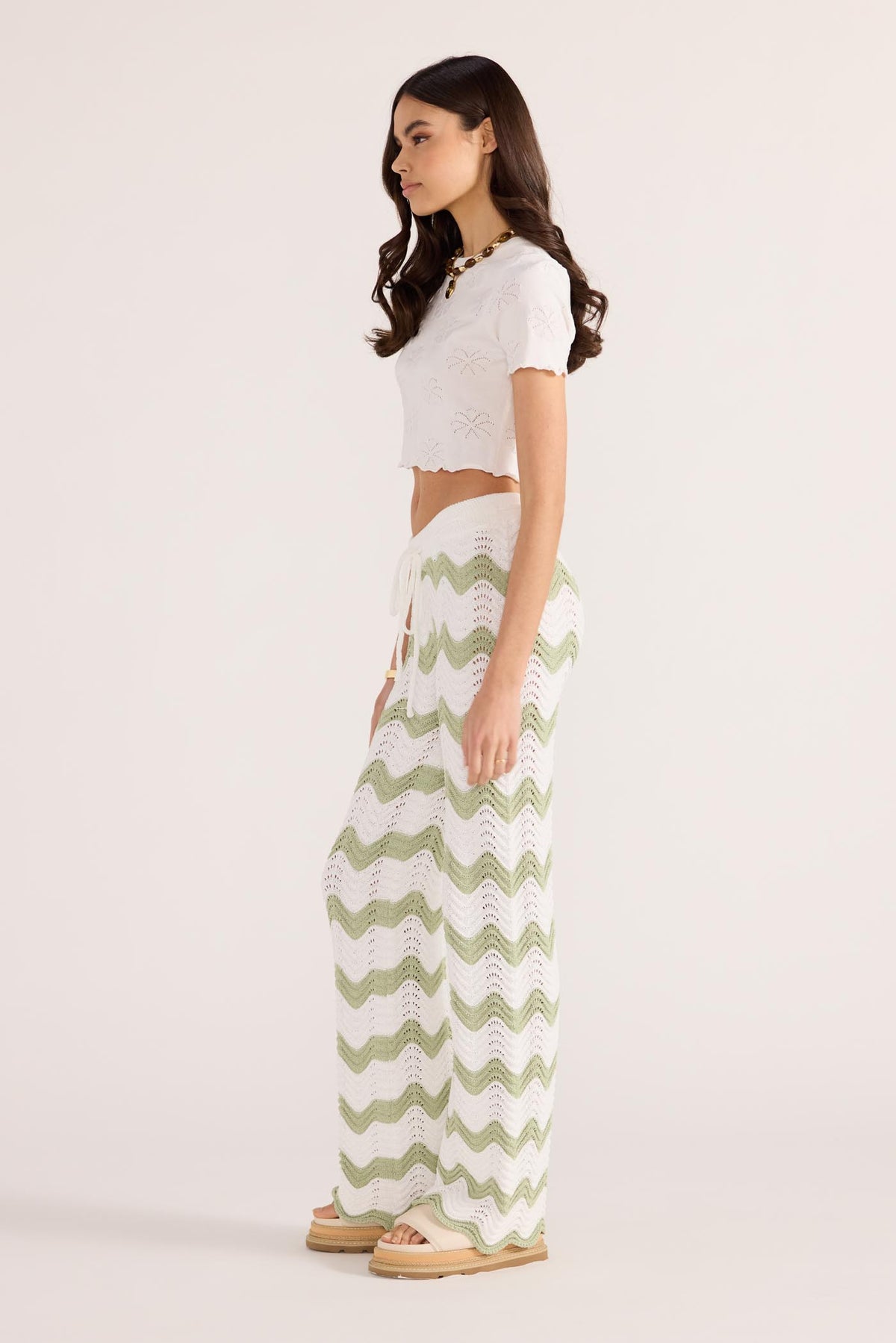 JAYDEN CROCHET WAVE PANT-PANTS-MINKPINK