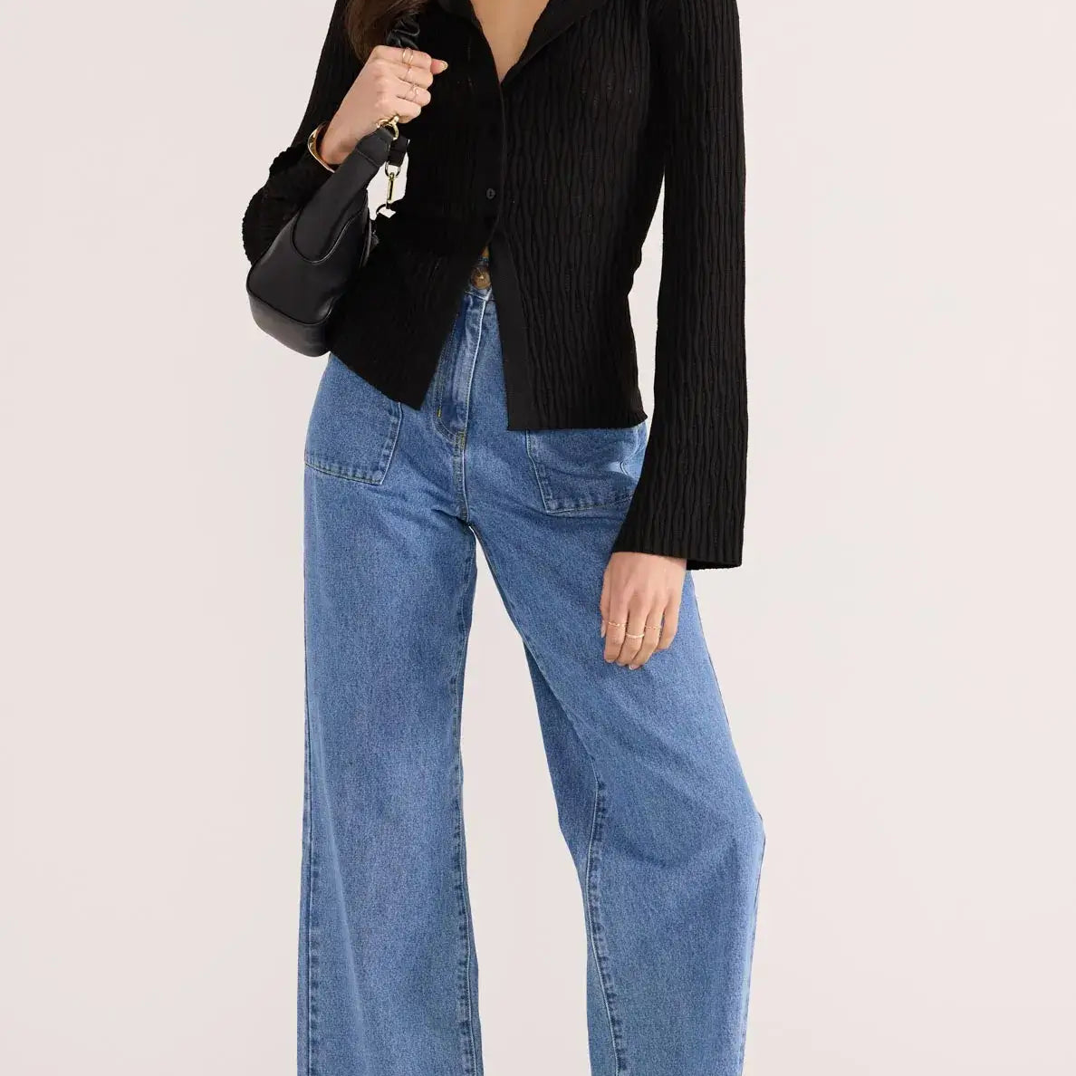 Johnna Button Knit Top-KNITWEAR - CARDIGANS-MINKPINK