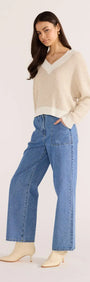 Megan V-Neck Sweater-KNITWEAR - JUMPERS-MINKPINK