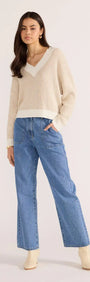 Megan V-Neck Sweater-KNITWEAR - JUMPERS-MINKPINK