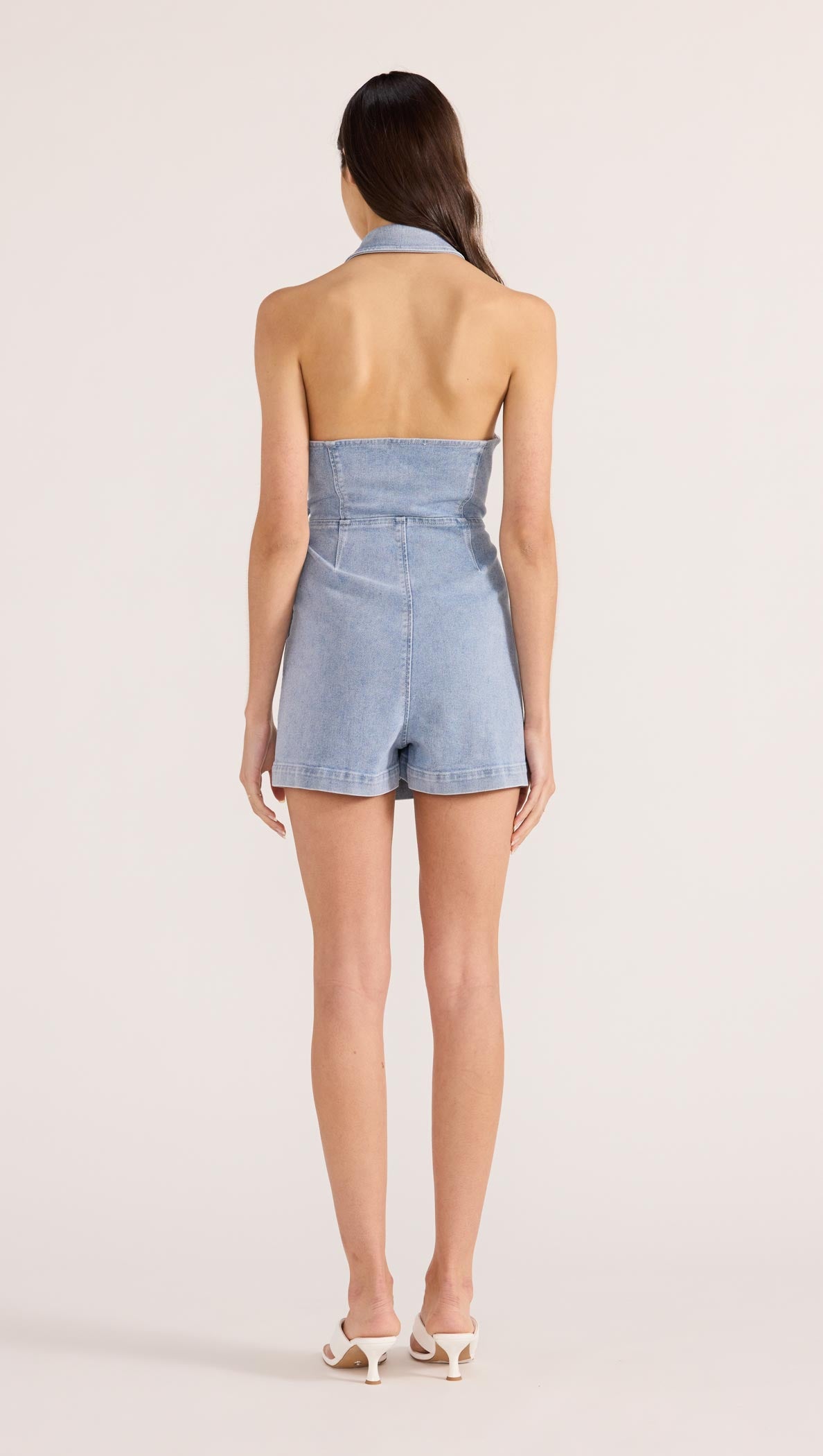 OLIVER DENIM PLAYSUIT-JUMPSUITS-MINKPINK