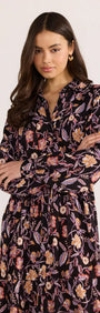Regal Long Sleeve Midi Dress-DRESSES - MIDI-MINKPINK