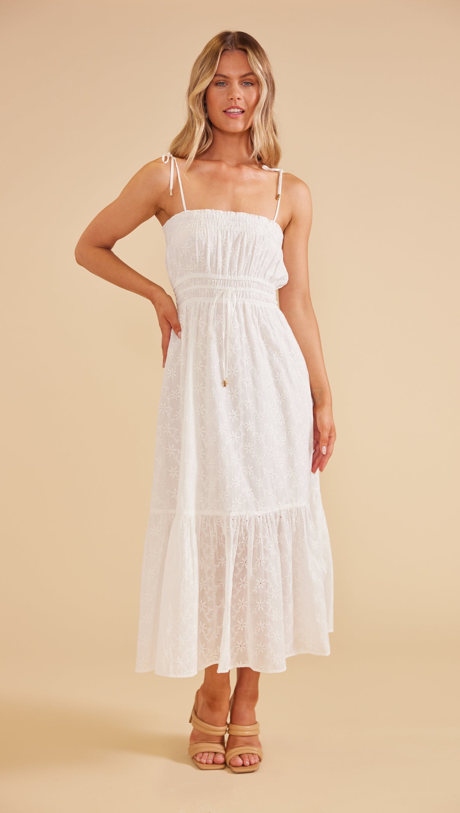 SADIE BRODERIE SUNDRESS - MINKPINK Official